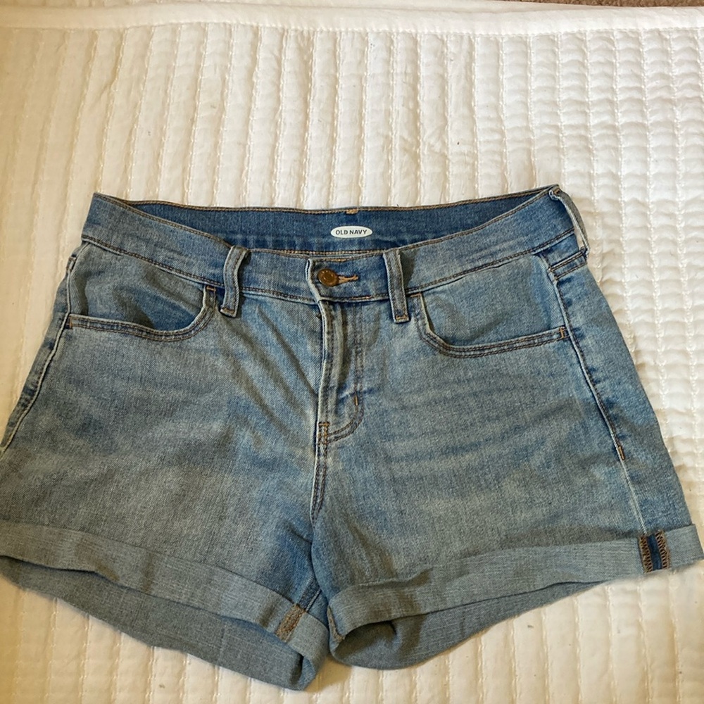 Old Navy Blue Jean Shorts with Cuffed Hem